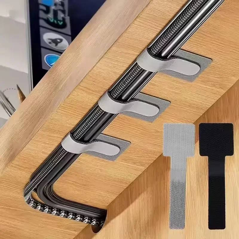 Desk Organizer - Abraçadeiras de Cabo Reutilizáveis, Organizador de