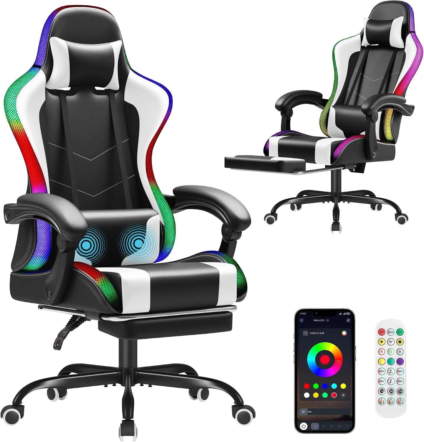 Office Chair - Cadeira de jogos Homall, cadeira ergonómica
