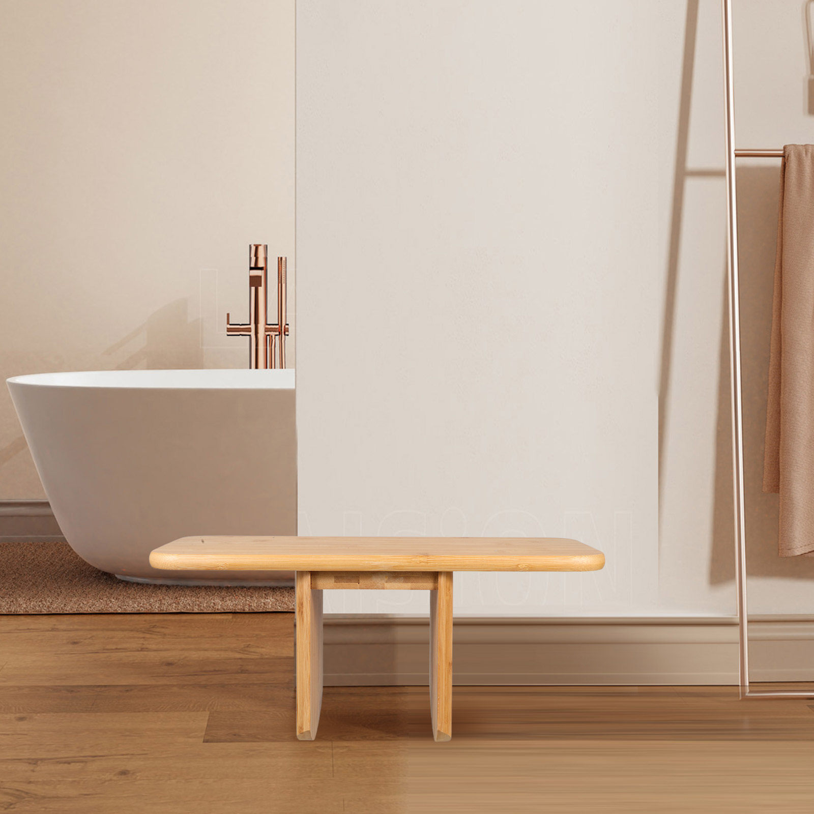 Office Stool - Banquinho de Bambu Portátil Multifuncional: Cadeira