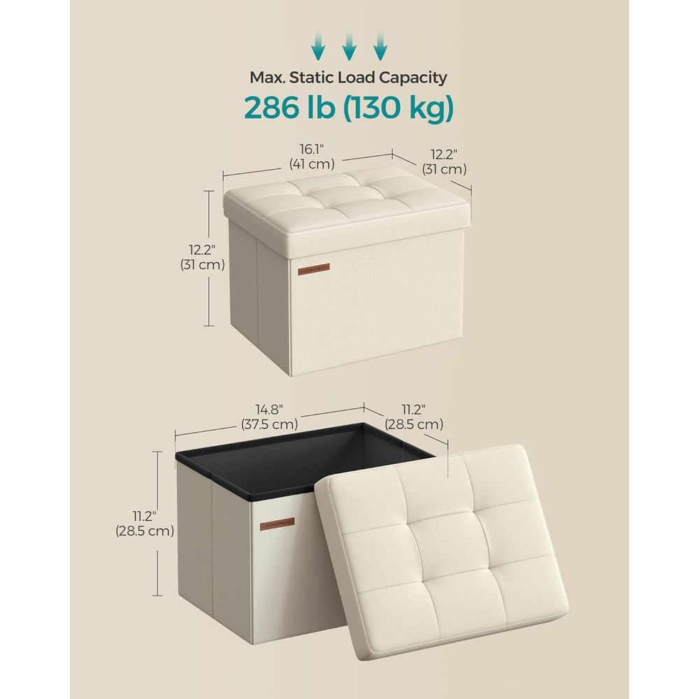 Puf de Armazenamento Compacto, - Office Stool avaliação e preço