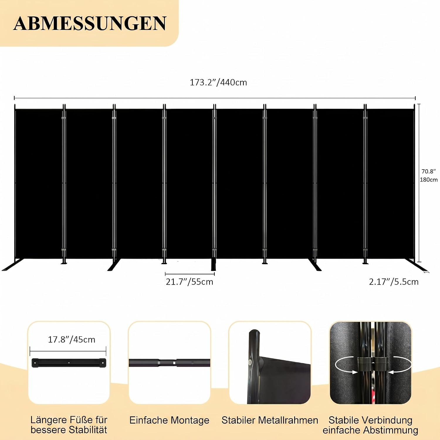 Divisória de Ambiente Dobrável - Partition Screen Divider avaliação e preço