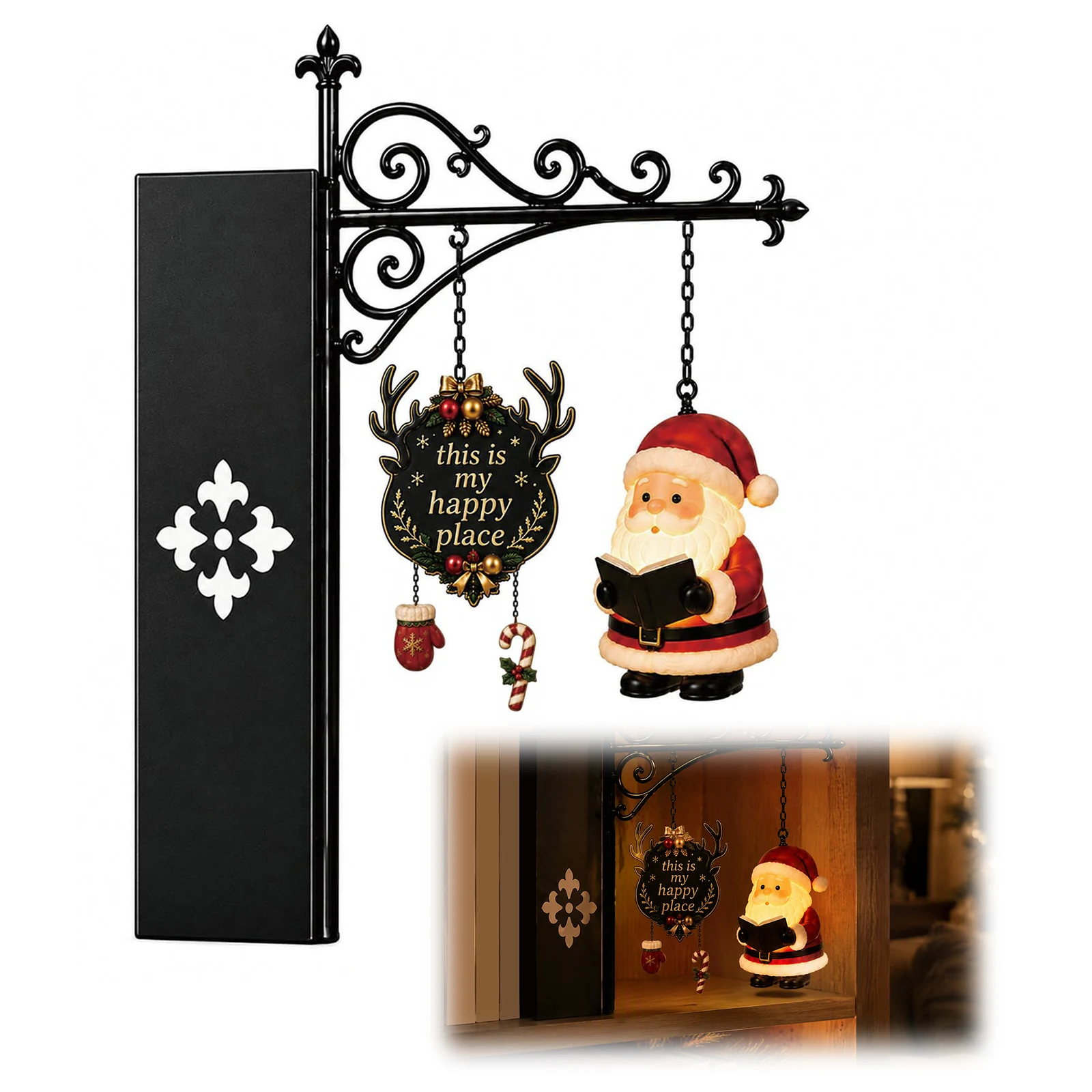 Estatueta de Papai Noel para E - Bookshelf avaliação e preço