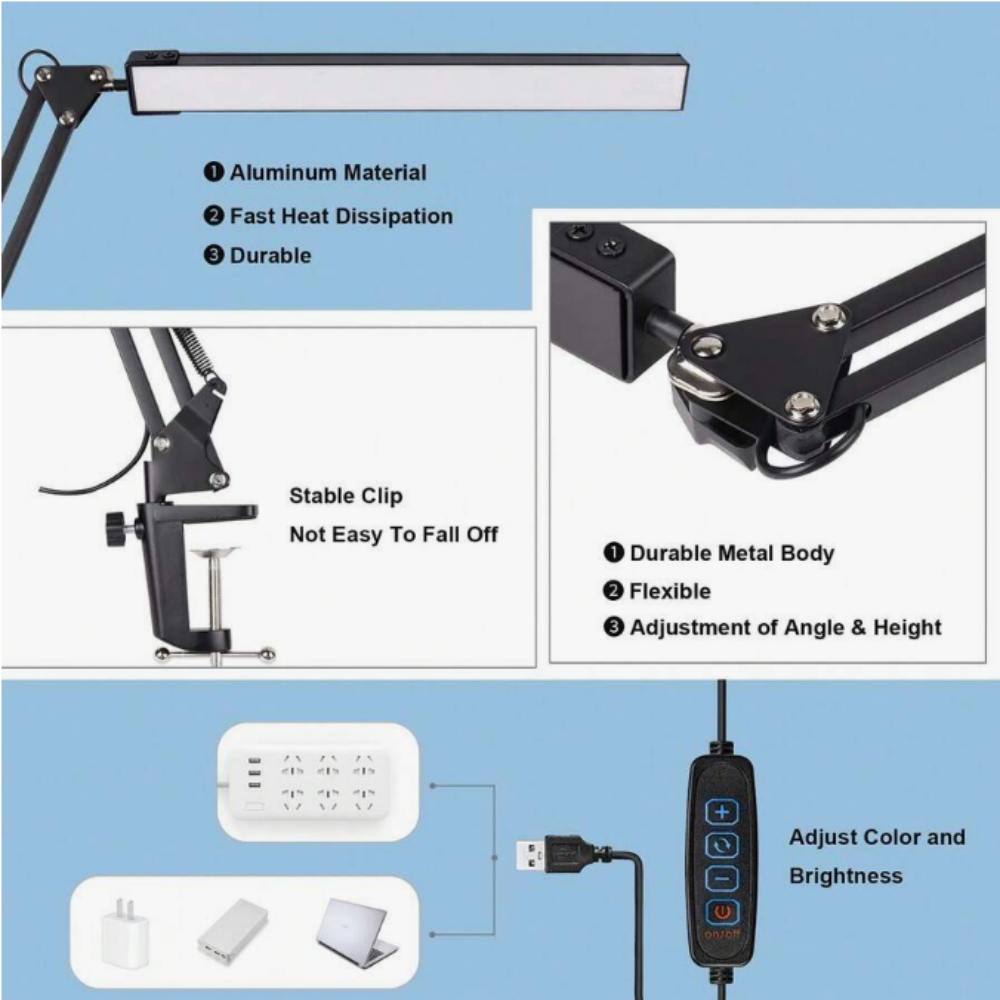 Luminária de Mesa LED para Cas - Desk Lamp avaliação e preço