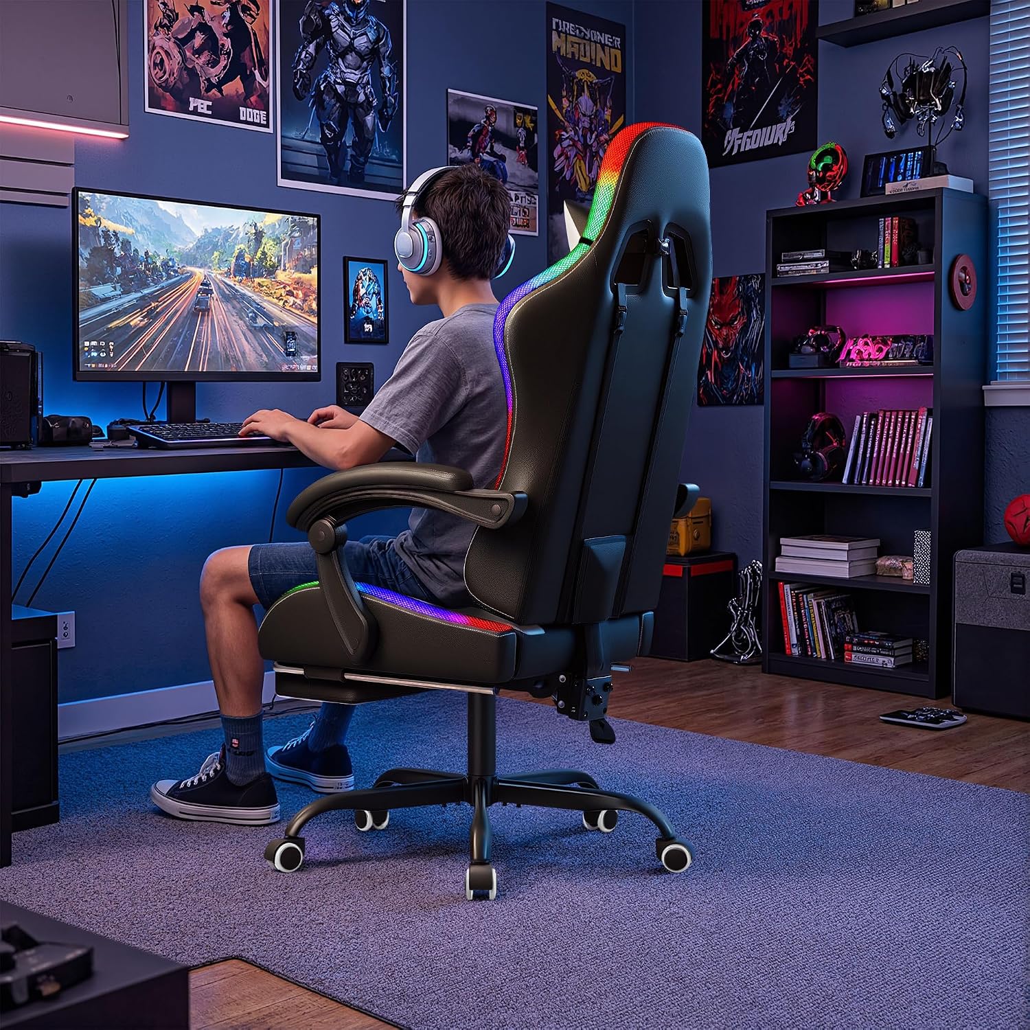 Cadeira de jogos Homall, cadei - Office Chair avaliação e preço
