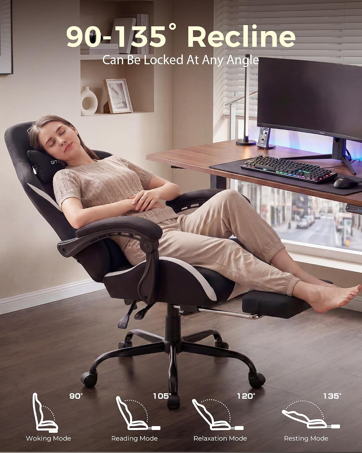 Cadeira de jogos LUCKRACER, mo - Office Chair Cushion avaliação e preço